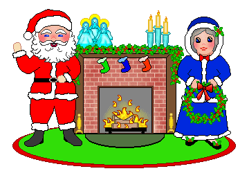 Santa Clip Art - Santa Claus and Mrs Santa Claus