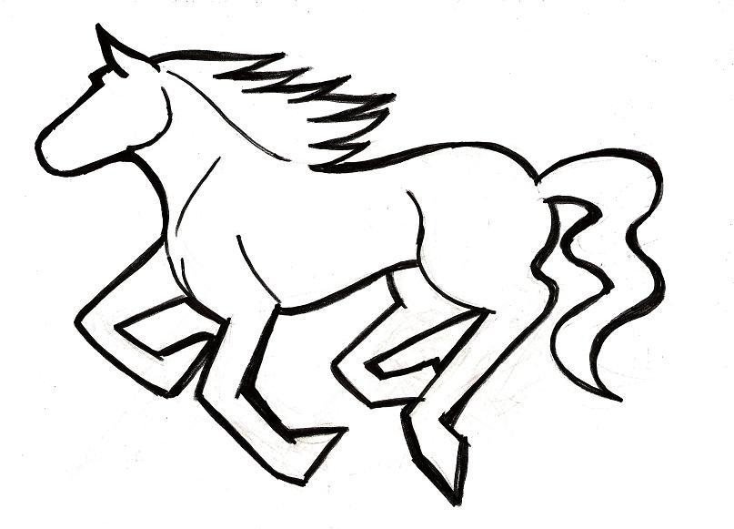 How To Draw A Mustang Horse - Cliparts.co