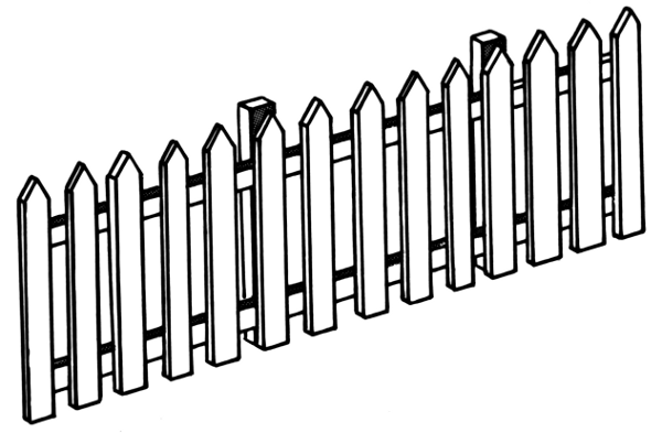 Pix For > Fence Post Clip Art