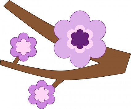 Elegant purple flower border Free vector for free download (about ...