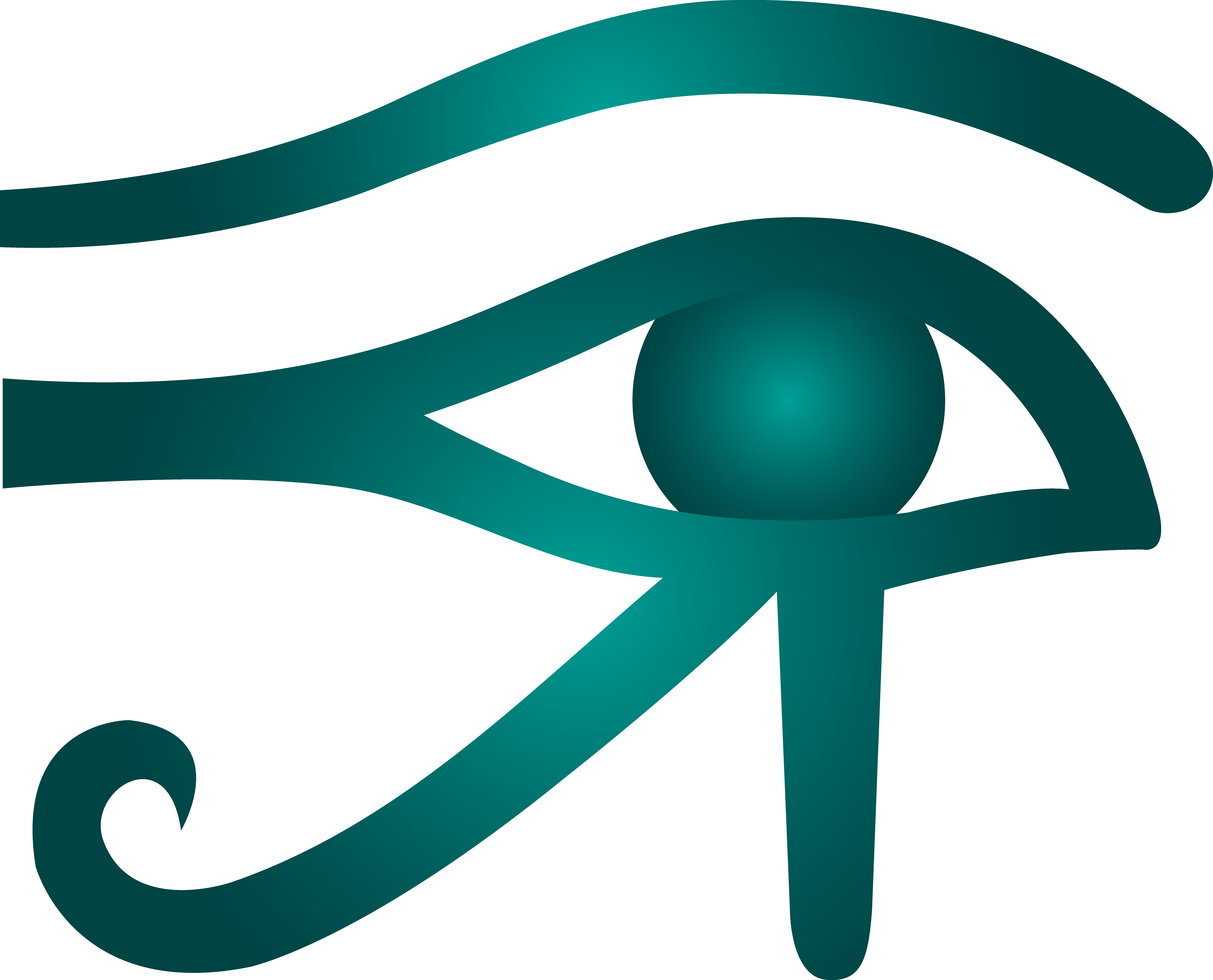 Blue Eye of Horus Symbol - Free Clip Art