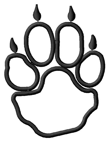 Animals Embroidery Design: Coyote Paw Outline from Grand Slam ...