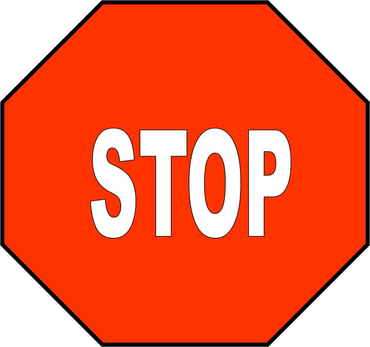 Free printable stop sign