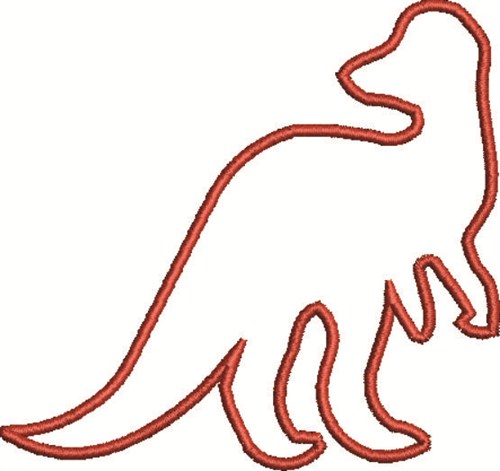 Free Dinosaur Outline Machine Embroidery - ClipArt Best
