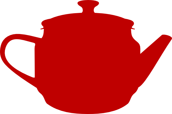 Red Teapot clip art - vector clip art online, royalty free ...