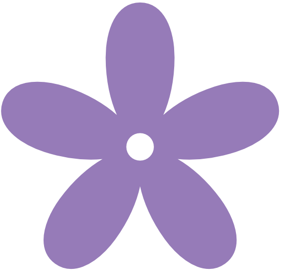 Retro Flower 8 Color Colour Lavender Purple Peace xochi.info ...