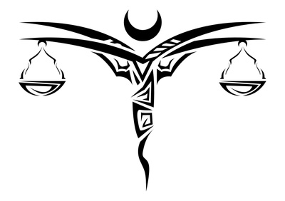 Libra Scales Tattoo Design Polynesian Tribal Art | Just Free Image ...