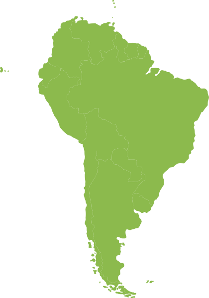 Continent Of South America Green clip art - vector clip art online ...