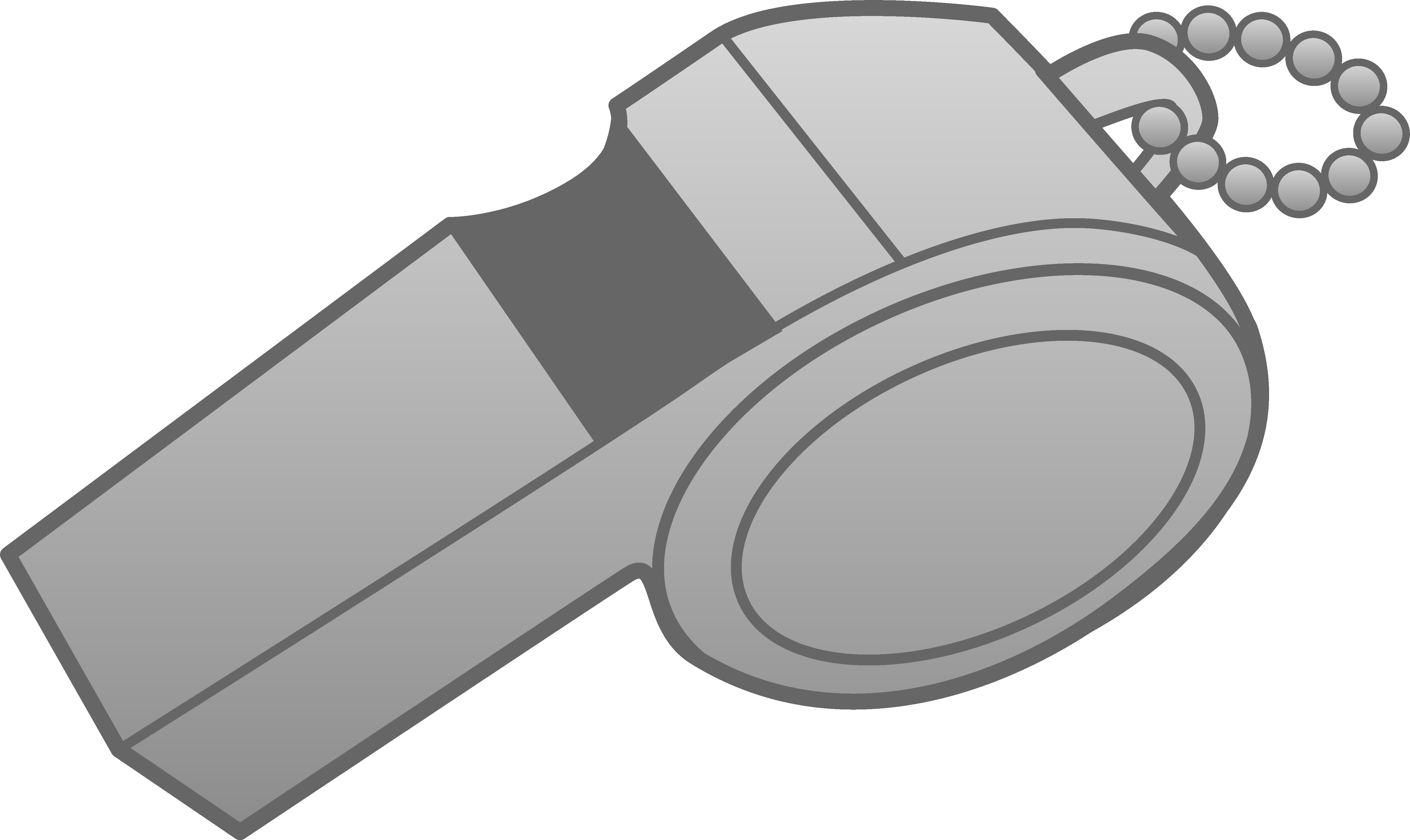 Silver Whistle Design - Free Clip Art