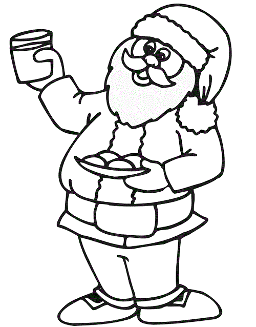 father christmas coloring pages printable