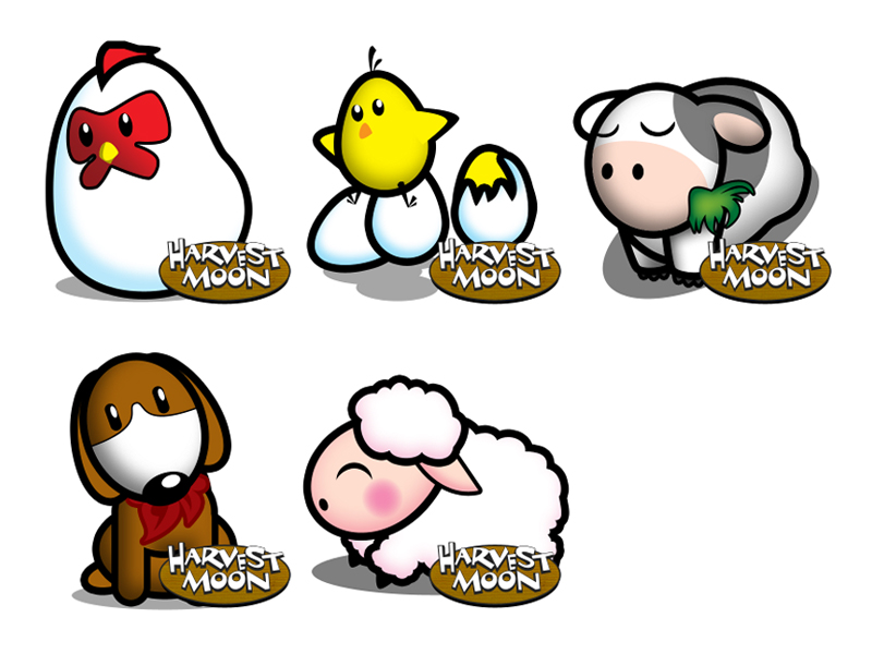 4-Designer | Cute cartoon animal icons png