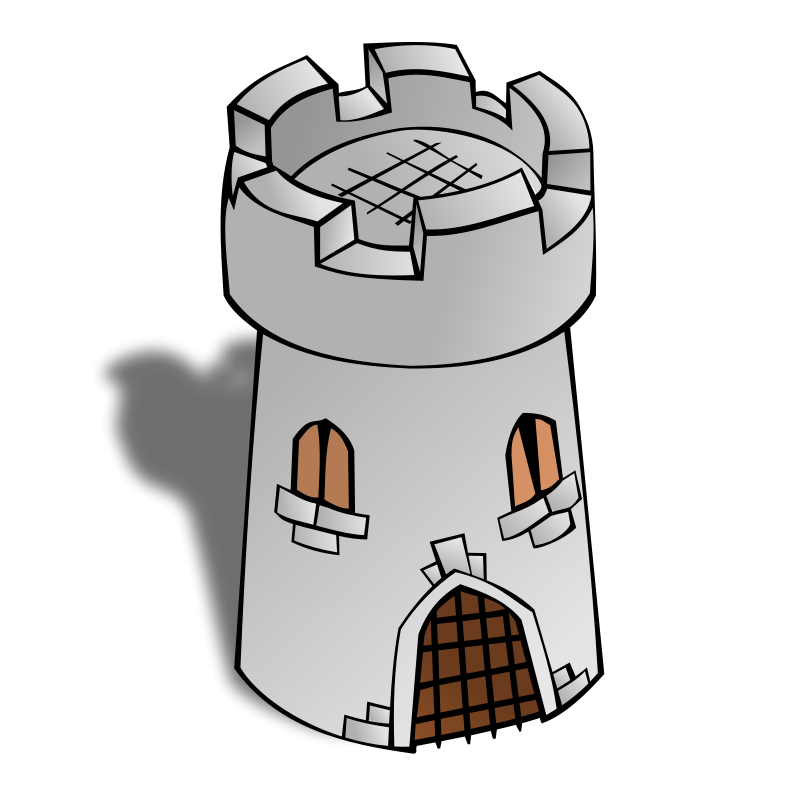 RPG Map Symbols: Round Tower Clip Art Download