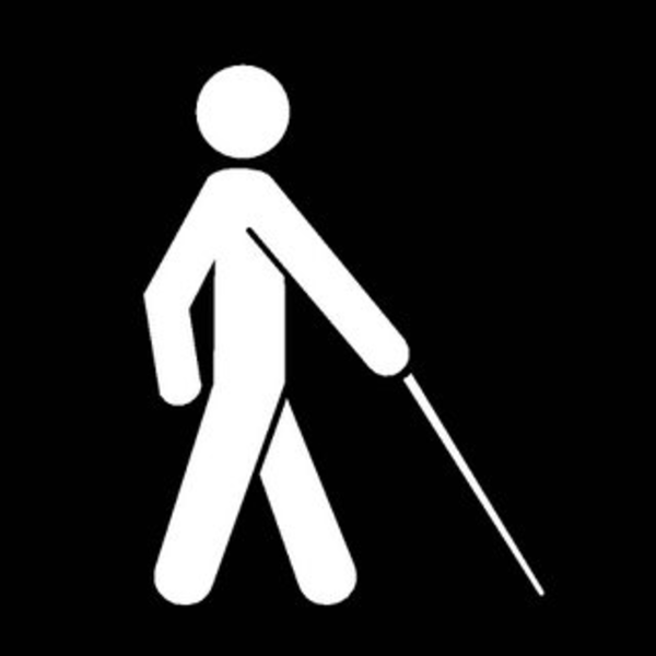 Blind Man image - vector clip art online, royalty free & public domain