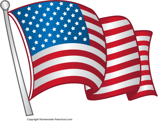 free american flag animated clip art - photo #4