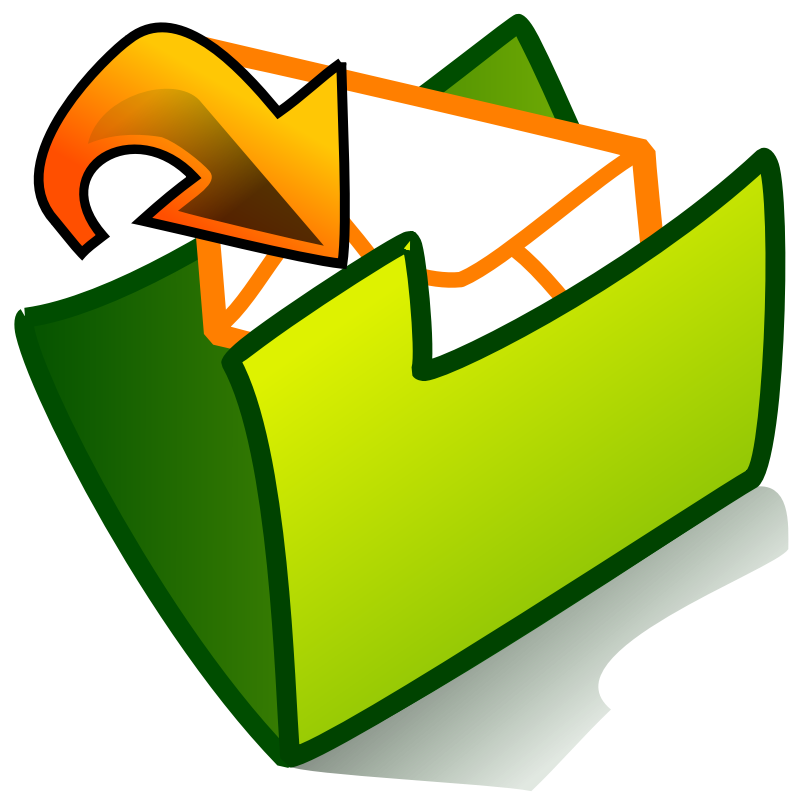 Clipart - folder inbox