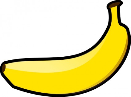 Banana clip art Vector clip art - Free vector for free download