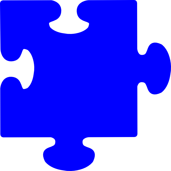 Blue Puzzle Piece - ClipArt Best
