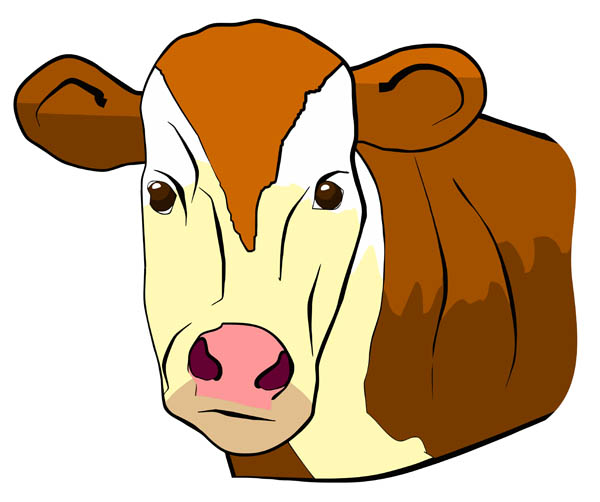 clip art cow face - photo #11