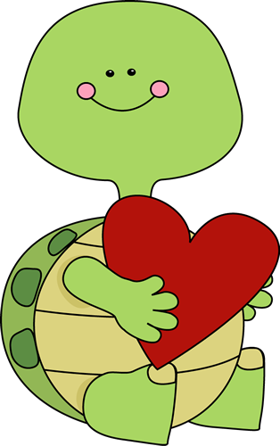 Valentine's Day Turtle Clip Art - Valentine's Day Turtle Image