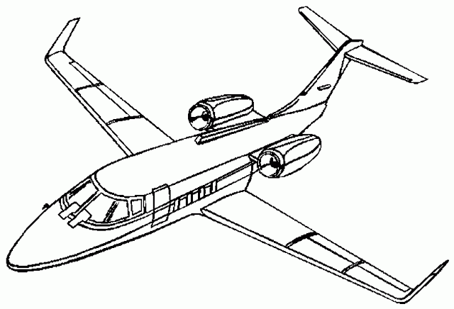 Printable Airplane Coloring Sheet - For Kids Boys Drawing a Plane ...