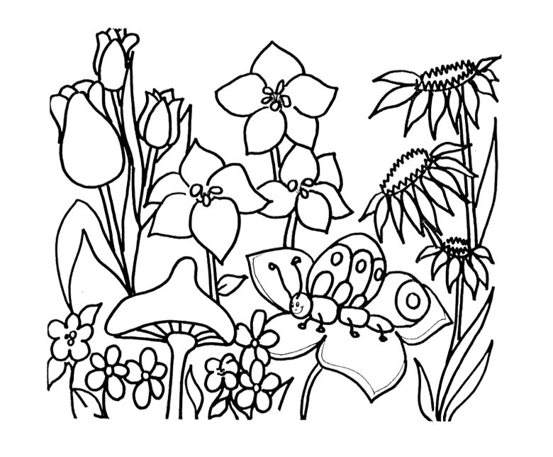 spring blossom Colouring Pages (page 2)