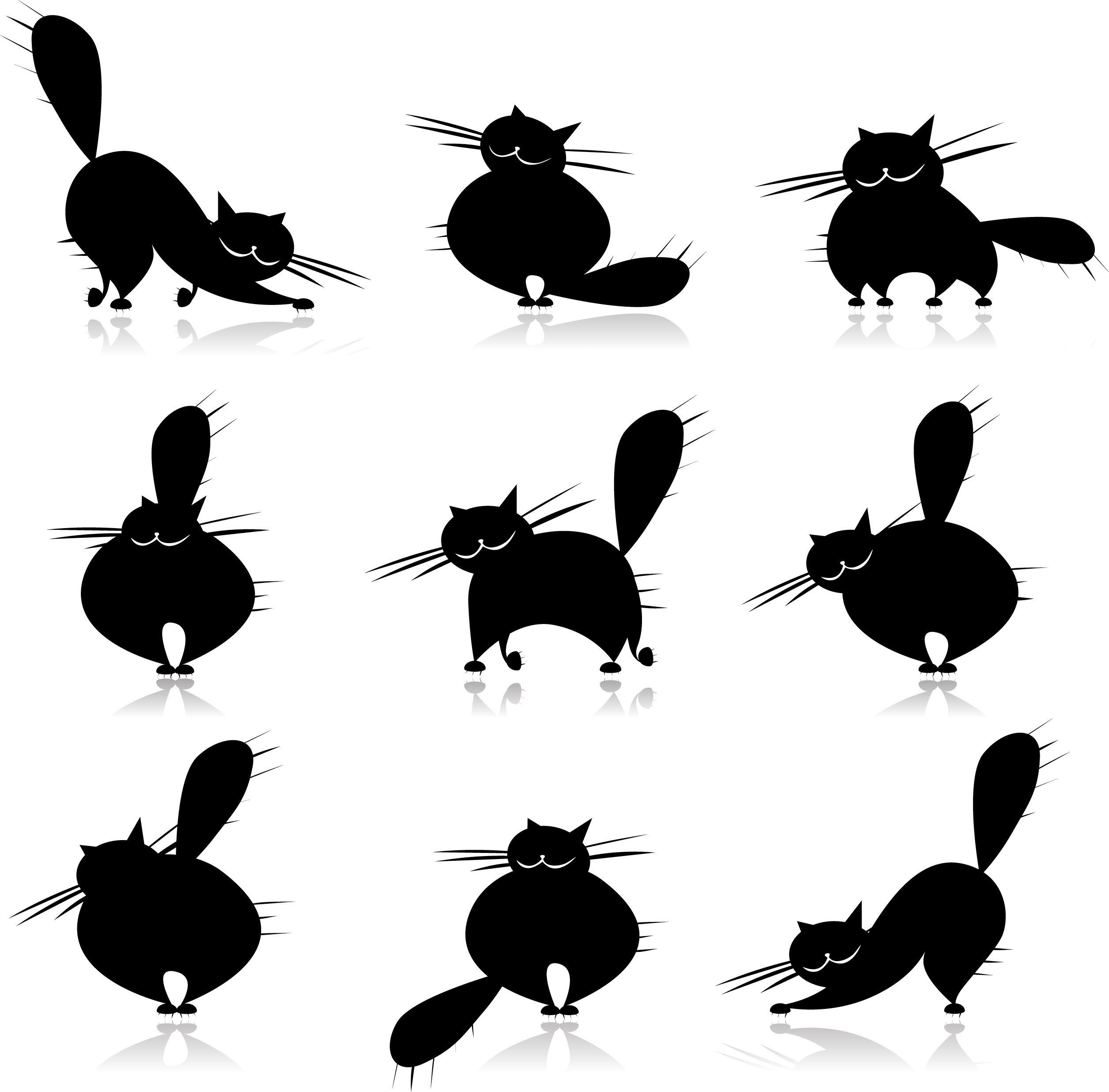 cat vector clipart free - photo #28