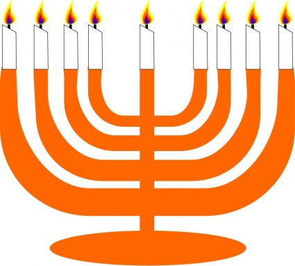 Simple Menorah For Hanukkah-vector Clip Art-free Vector Free Download