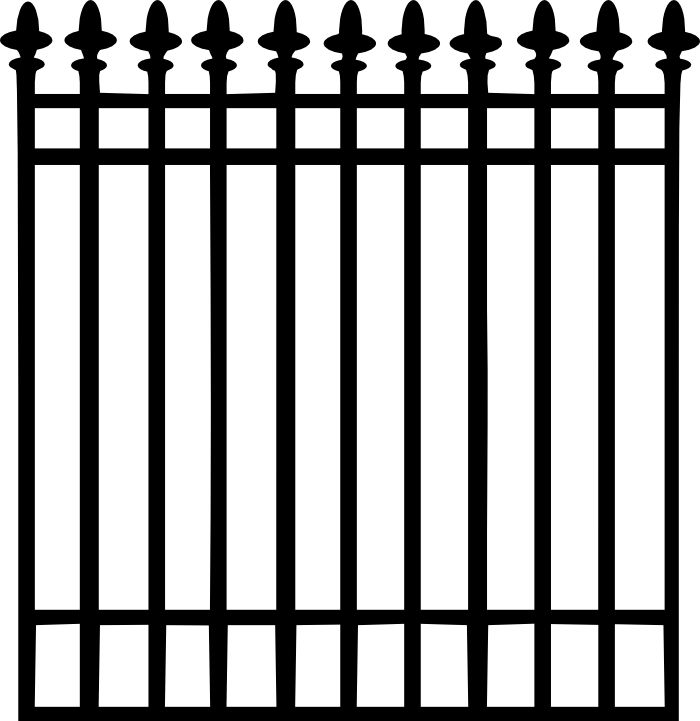 JennM-wrought iron fence 1.png | Clip Art To Convert to Cutting Files…