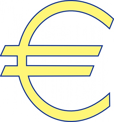 Archie Symbol Money Euro Simple clip art - Download free Other vectors