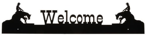 Amazon.com: Gift Corral Welcome Sign Silhouette - Reining Horse ...