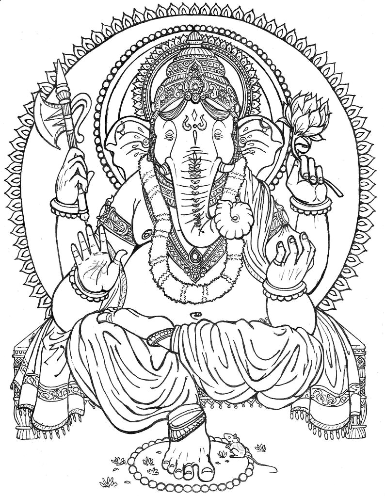 Colour Drawing Of Ganesha - Ganesh Chaturthi Special | Draw Cute Bal