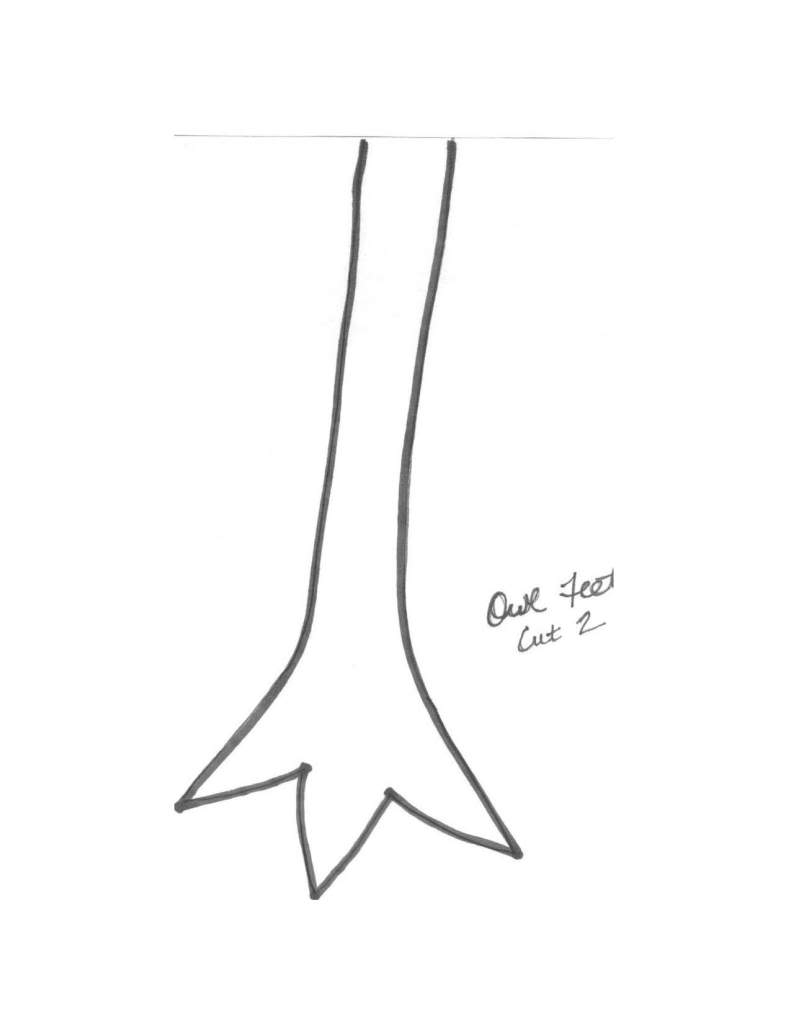 Printable Turkey Feet Template