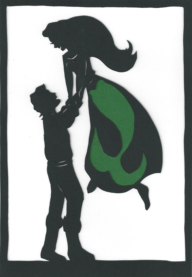 The Little Mermaid paper silhouette | Disney Love | Pinterest