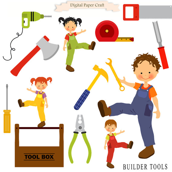 Kids Building Tools Clipart - Free Clip Art Images