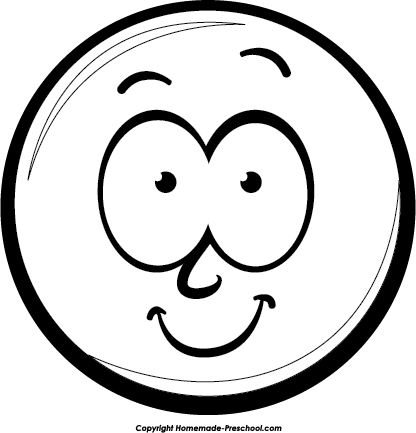 Happy Face Symbol Black And White images