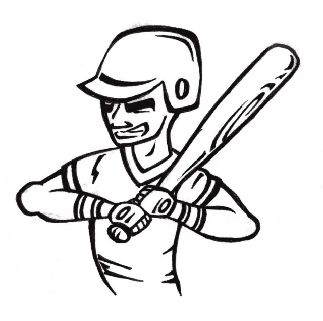 baseball feild Colouring Pages (page 3)