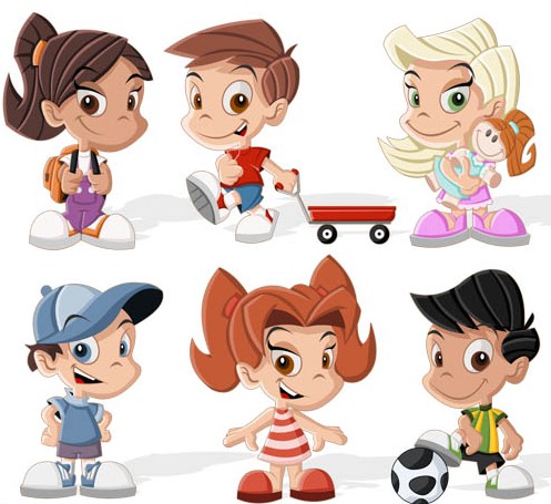 Happy cartoon Child Cartoons vector free download