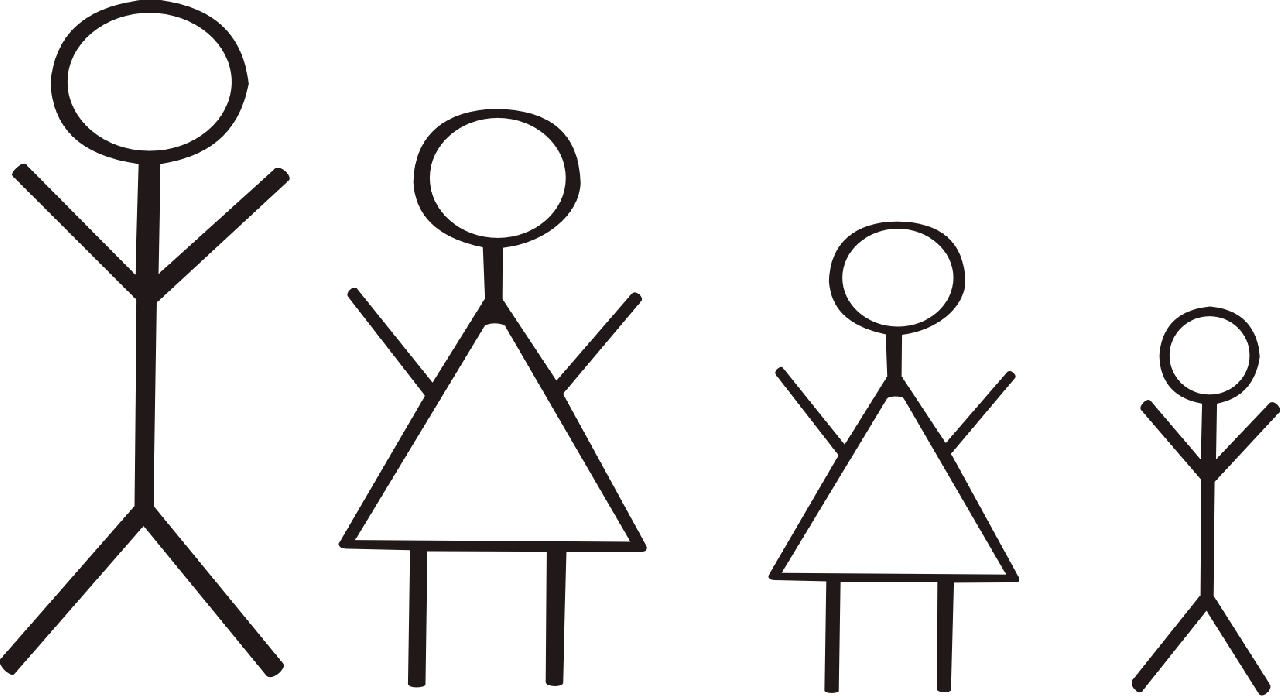 Stick Family Of 4 Clip Art | Clipart Panda - Free Clipart Images