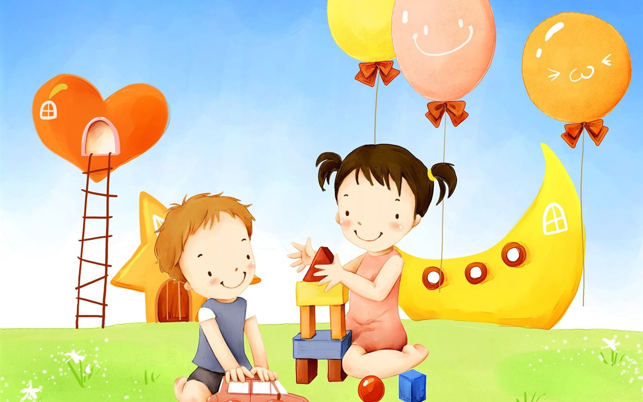 High Resolution Childrens Wallpaper HD 9 Colorful Cartoon Full ...