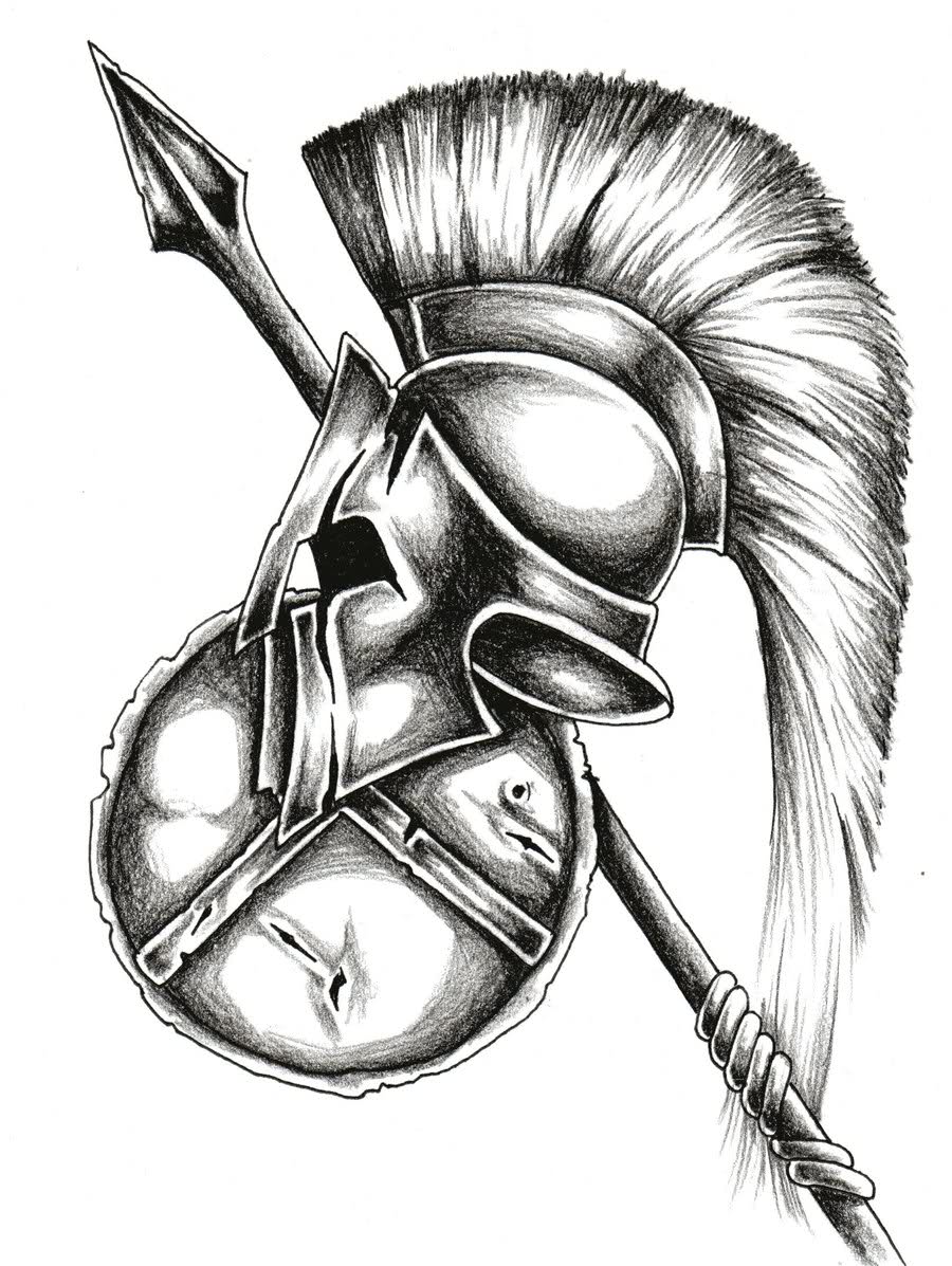 Spartan Helmet Tattoo | Tattoomagz.com › Tattoo Designs / Ink ...