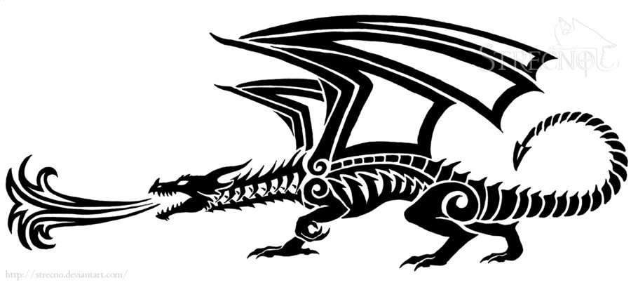 Small Dragon Tattoo by Strecno on DeviantArt