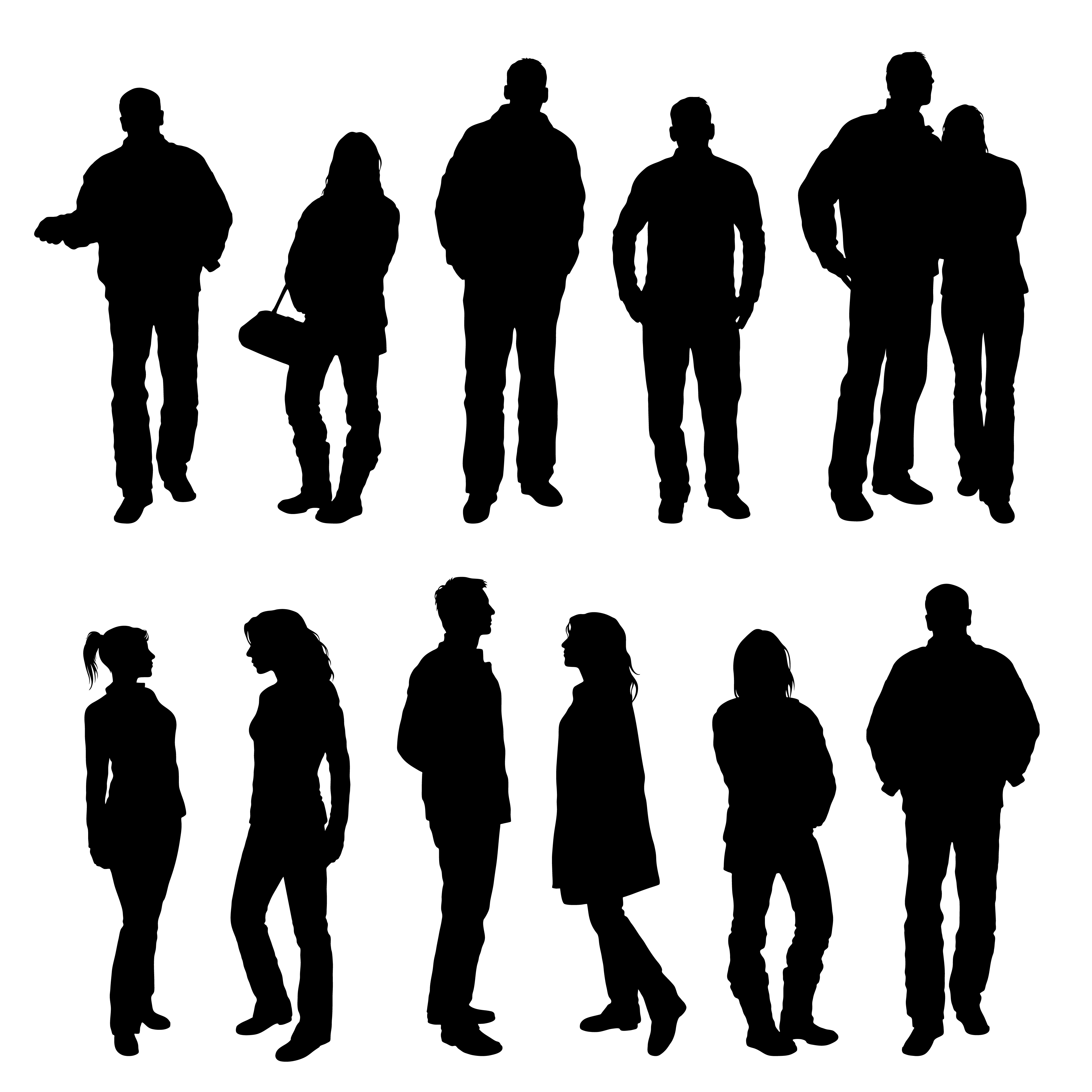 Silhouettes Of People Cliparts.co