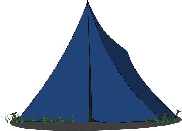 Tent Ridge Blue clip art - vector clip art online, royalty free ...