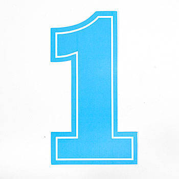 Blue Number 1 Clipart - Free Clip Art Images