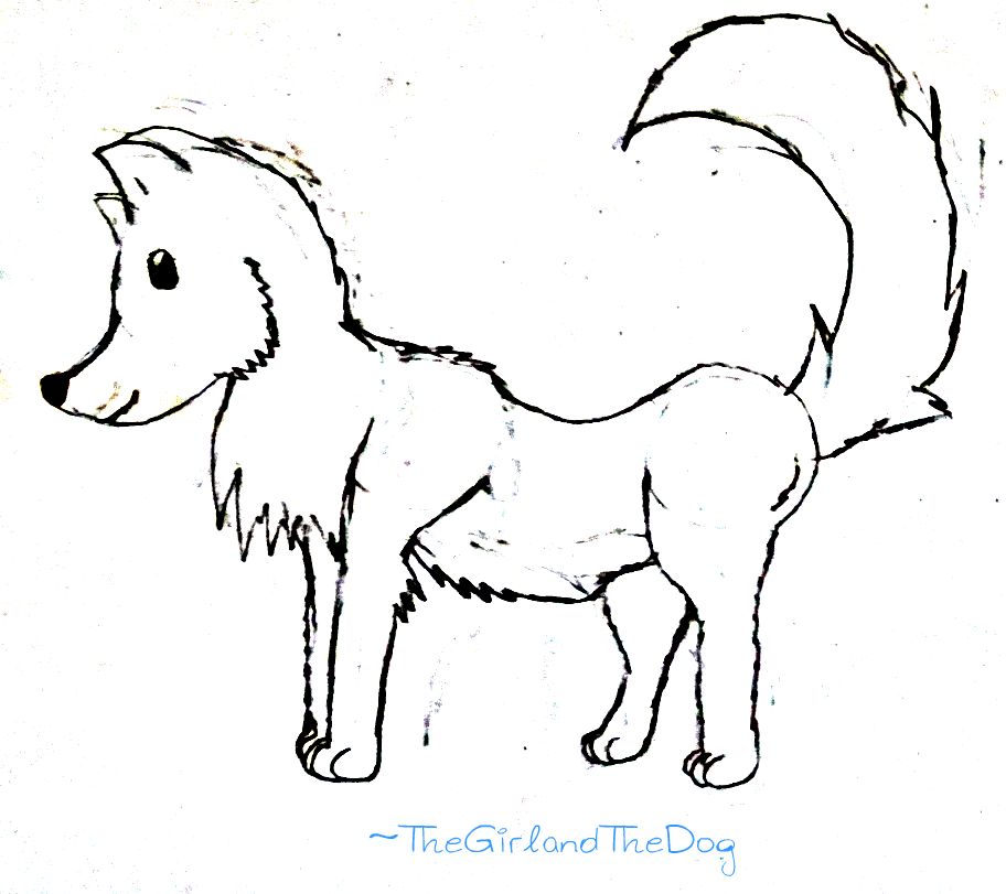 Cartoon Wolf Sketch By TheGirlandTheDog On DeviantArt - Cliparts.co