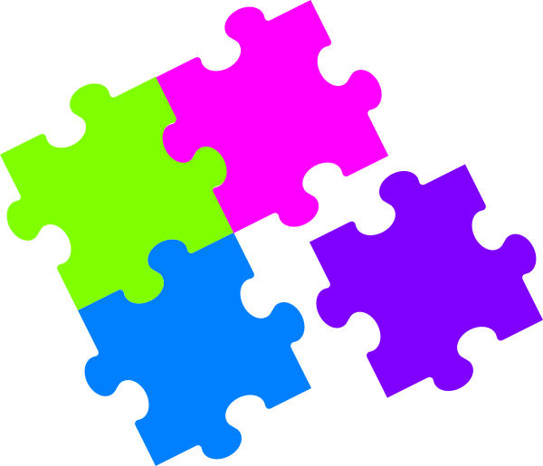 Jigsaw Puzzle Color Clip Art at Clker.com - vector clip art online ...