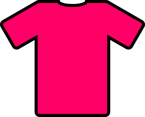 Pink T Shirt clip art Free Vector / 4Vector