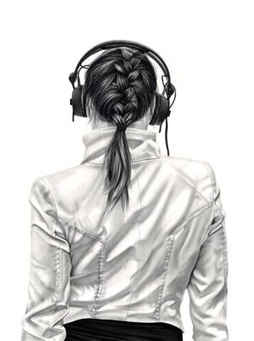 Music #drawing #art "headphones | Amazing Art | Pinterest