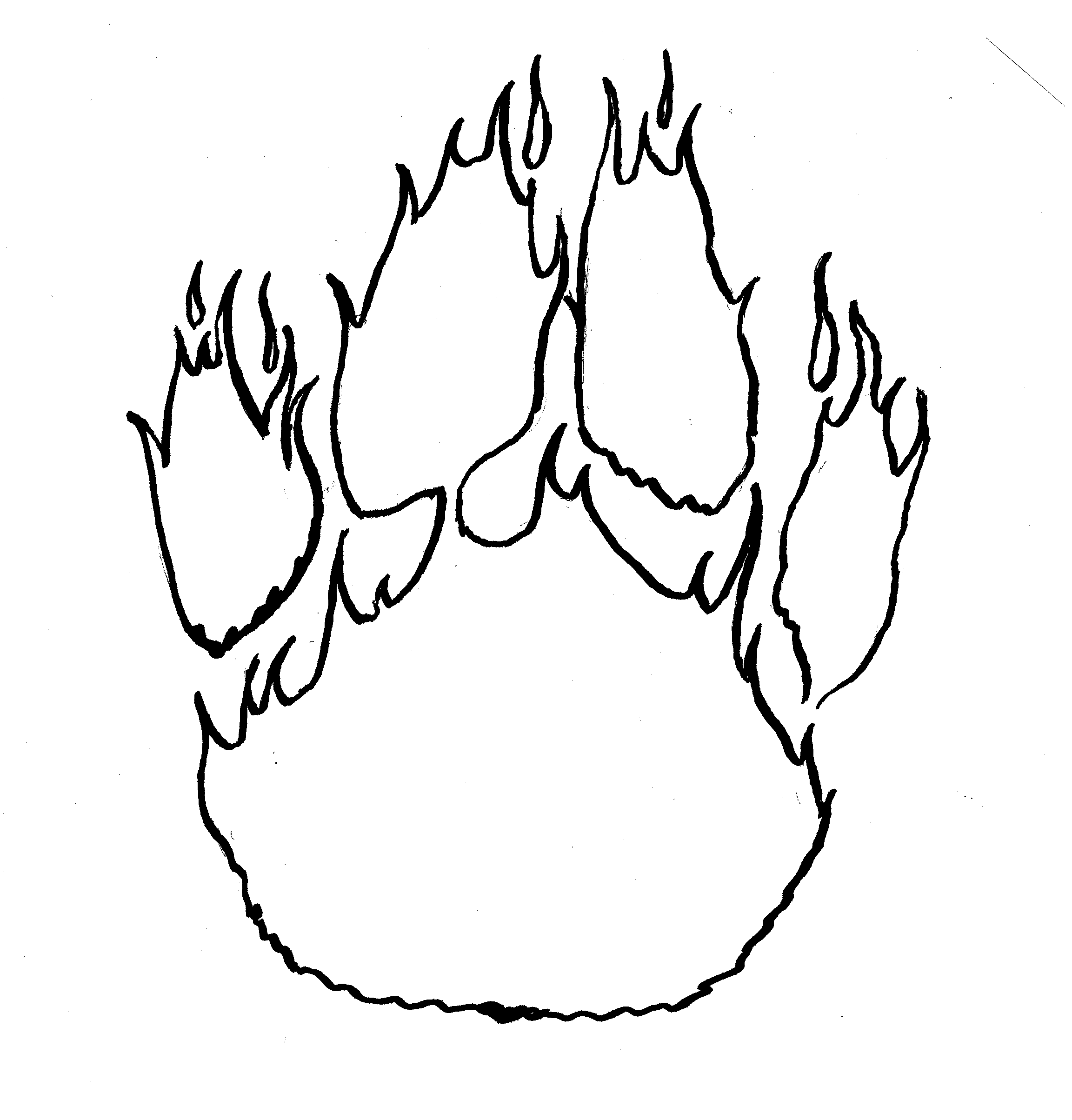 hearts with fire Colouring Pages