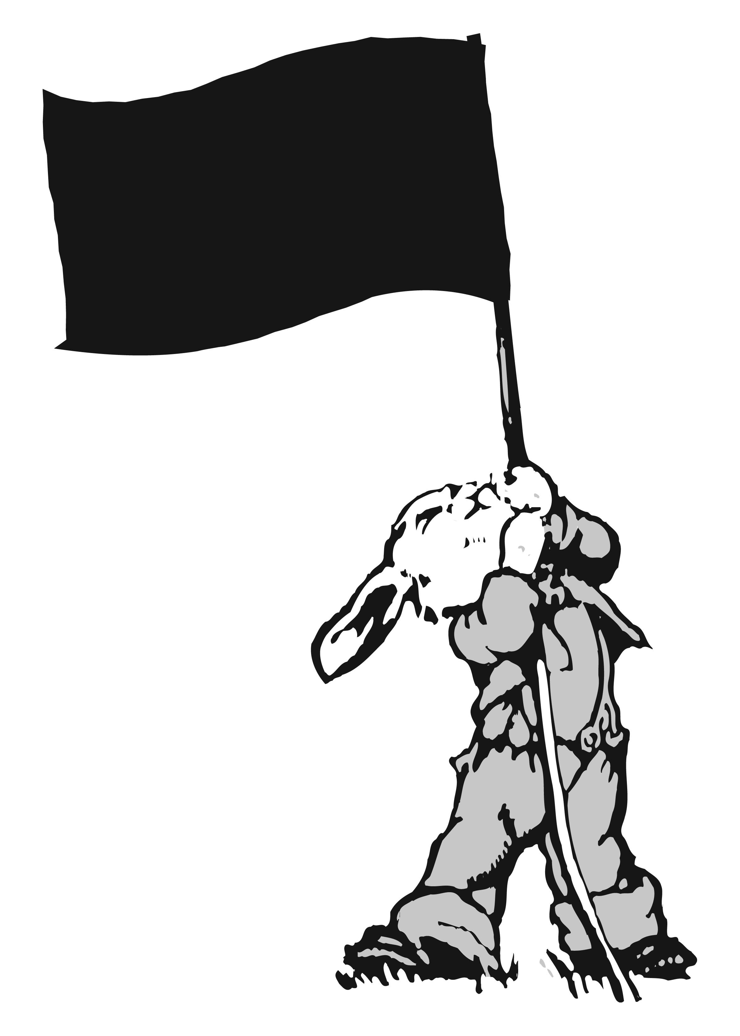 Working-Class Rabbit Hoists Up the Flag of Anarchism, by Radical ...